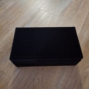 Things Remembered Black Velvet Accessory Storage Box